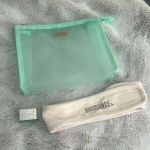 New Biossance eye cream and bag